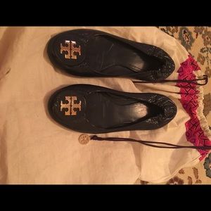 Authentic Tory Burch baby blue flats